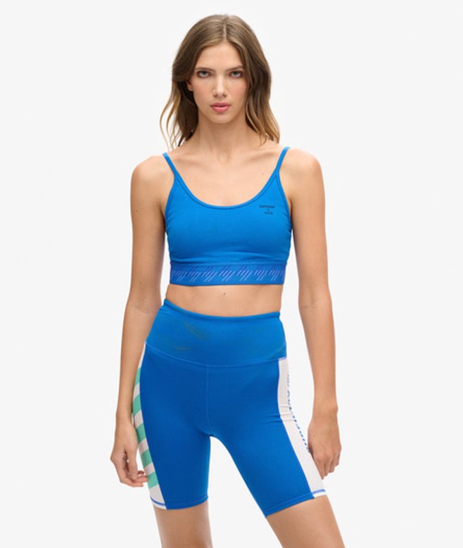 Kort Essential Topje met Bandjes Blauw Grootte: 36 afbeelding