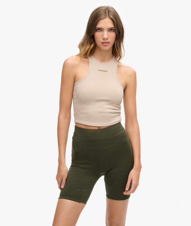 Superdry Women's Code Tech Racer Vest Top Light Grey / Warm Grey