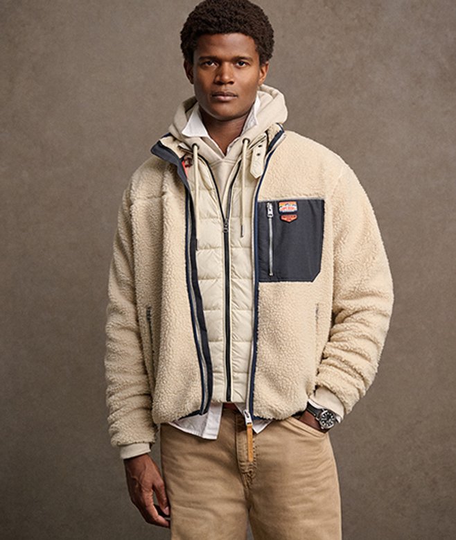 Herren Vintage Retro Fleecejacke mit Durchgehendem Reißverschluss - Größe: Xxxl - Superdry - Modalova