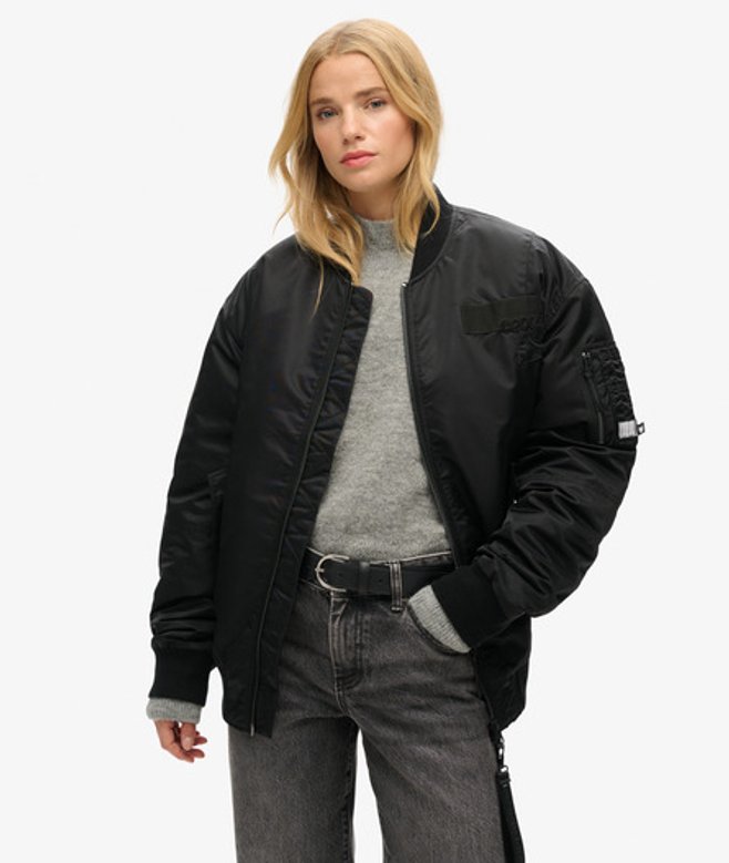 Superdry Energy Class Bomberjack Zwart