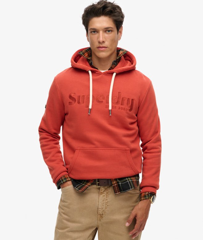 Herren Überfärbtes Terrain Hoodie mit Logo - Größe: M - Superdry - Modalova