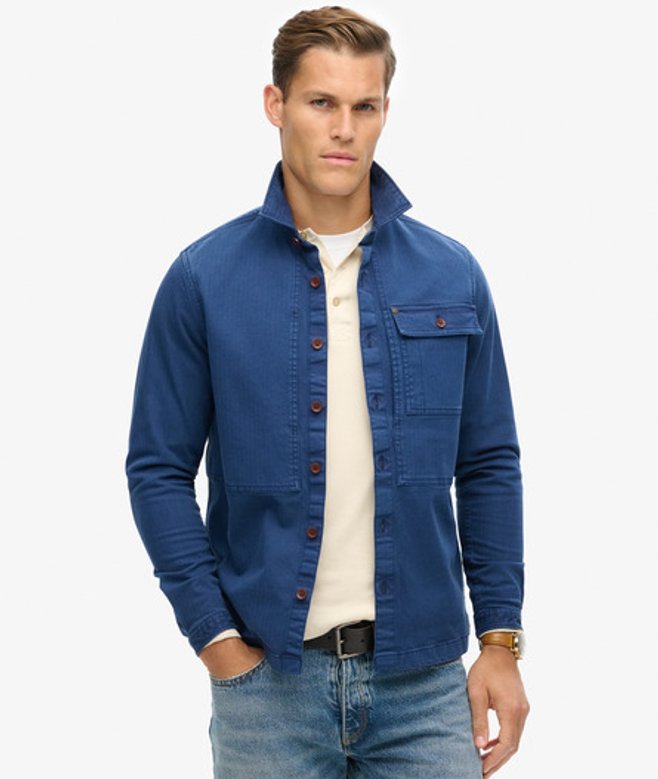 Herren The Merchant Store - Utility-hemdjacke - Größe: XL - Superdry - Modalova