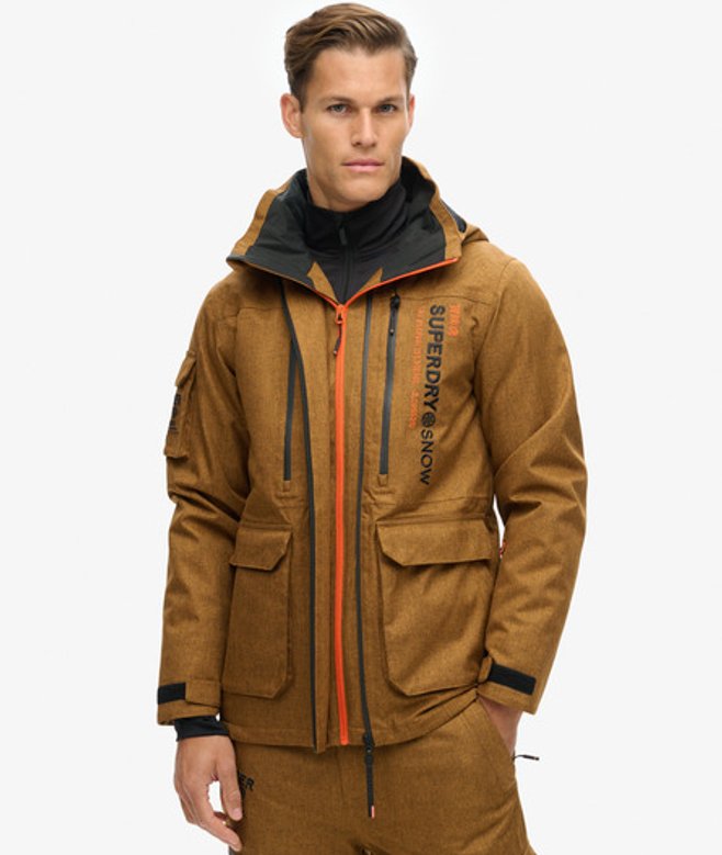 Image du produit : Superdry Homme Veste de ski Peak Rescue Marron Taille: Xxl
