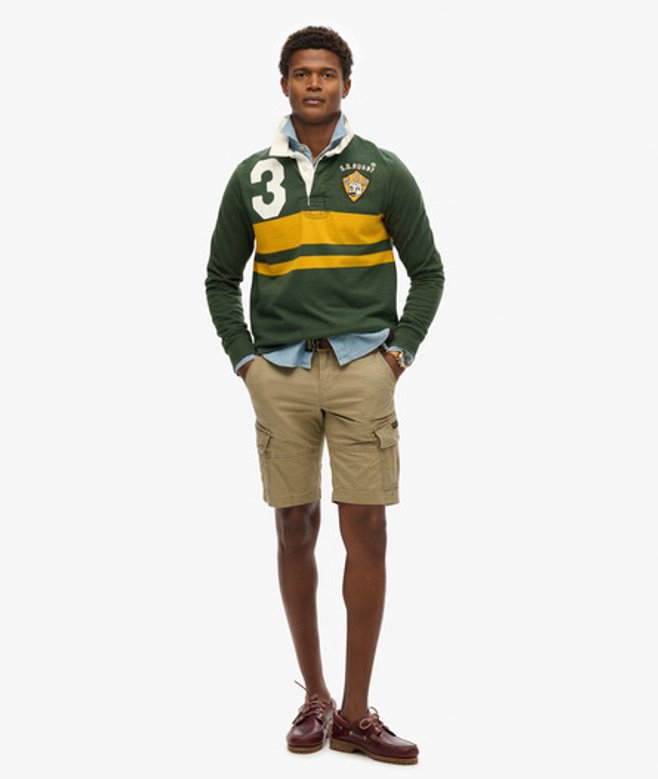 Core Cargoshort van Biologisch Katoen Beige Grootte: 32 afbeelding