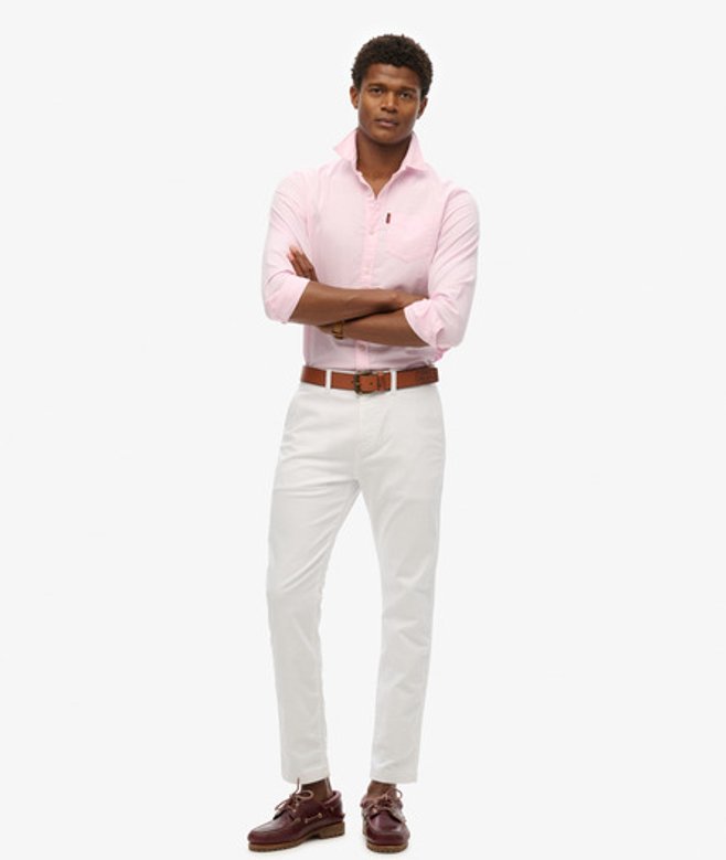 Superdry International Chinobroek White