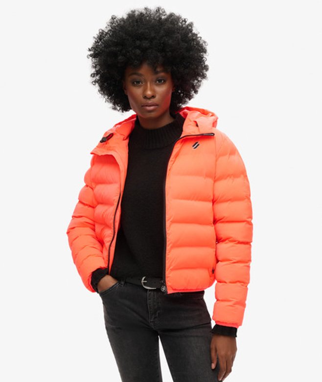 Superdry Women’s All Seasons Padded Jacket Cream / Hyper Fire Coral – Size: 8 Superdry Women’s All Seasons Padded Jacket Cream / Hyper Fire Coral – Size: 8