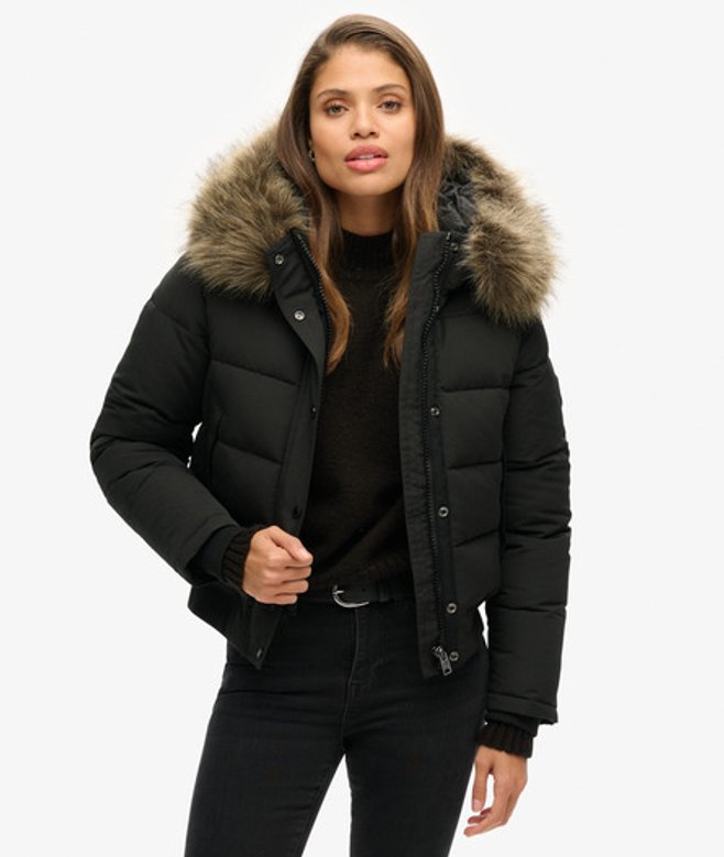 Bomber à Capuche Everest Taille: 44 - Superdry - Modalova