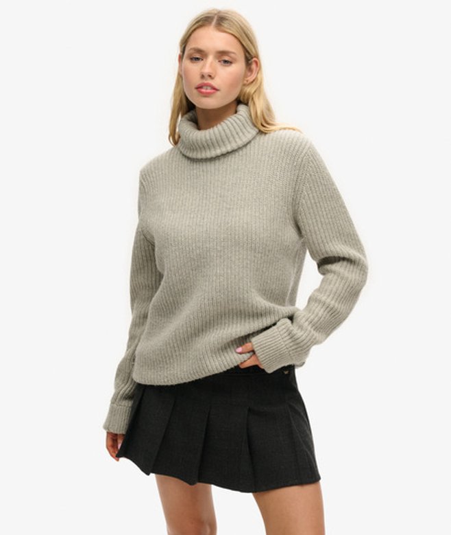 Damen The Merchant Store - OverGrößed Rollkragenpullover - Größe: L - Superdry - Modalova