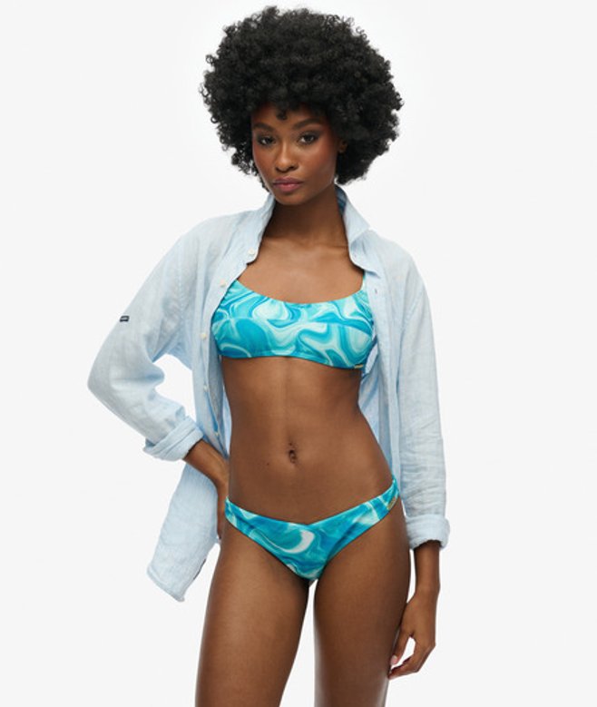 Cheeky Bikinibroekje met Print Lichtblauw Grootte: 36 afbeelding