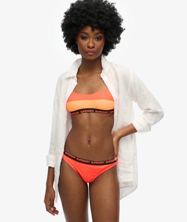 Damen Elastisches Bustier-bikinioberteil - Größe: 42 - Superdry - Modalova