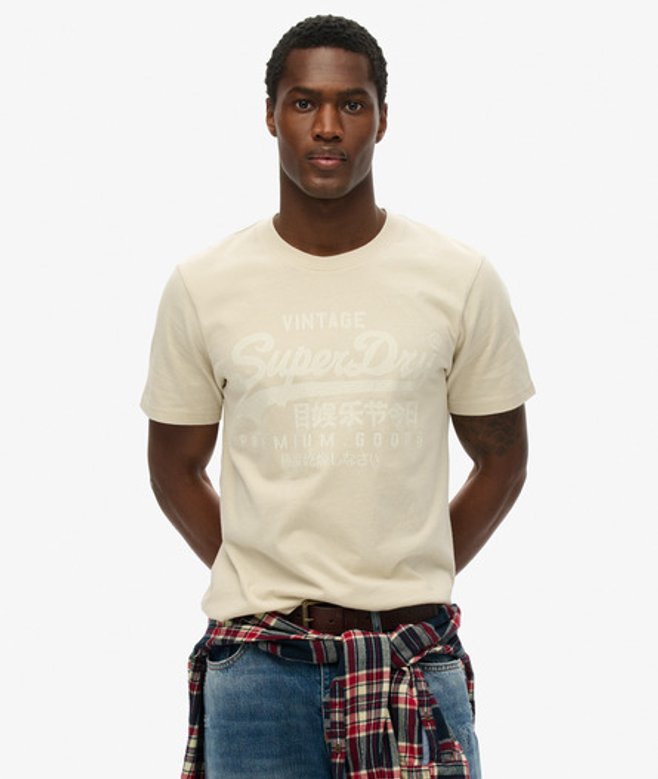 Herren Farblich Abgestimmtes Vintage Logo T-shirt - Größe: M - Superdry - Modalova