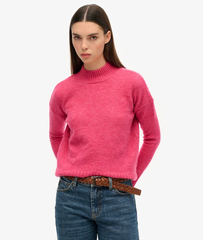 Damen Essential Pullover mit Stehkragen - Größe: 36 - Superdry - Modalova