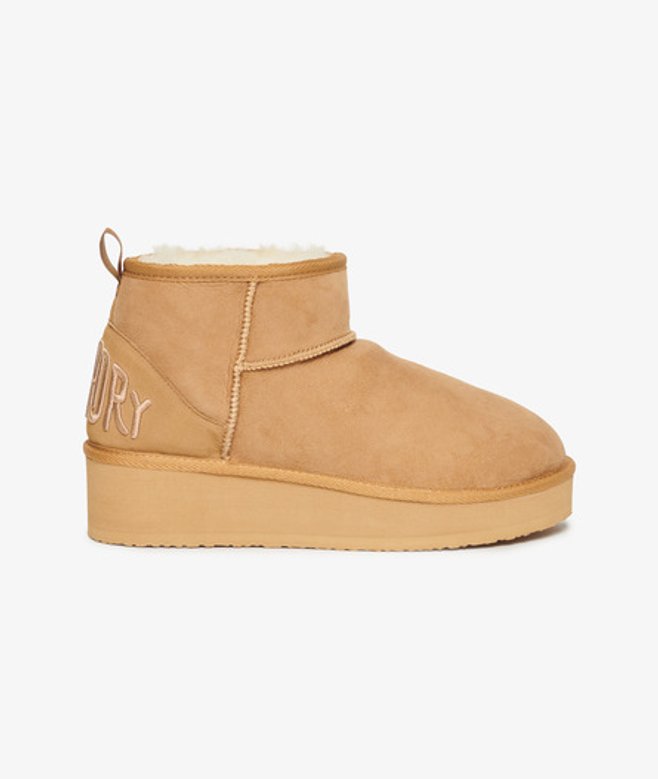 Damen Sherpa-plateaustiefel aus Wildleder - Größe: 3-4 - Superdry - Modalova