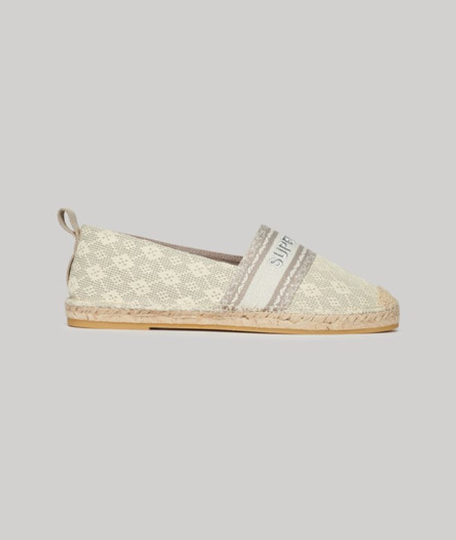 Canvas Espadrilles met Overlay Wit Grootte: 40 afbeelding