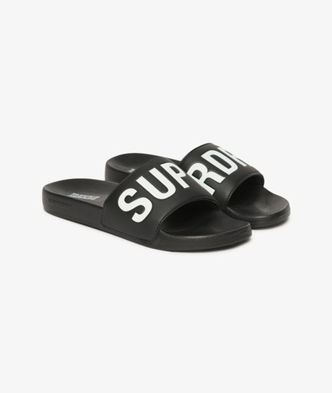 Superdry Vegan Core Badslippers Zwart