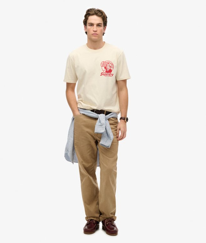 Superdry Men's Trade Tools Loose T-shirt White / Riff White