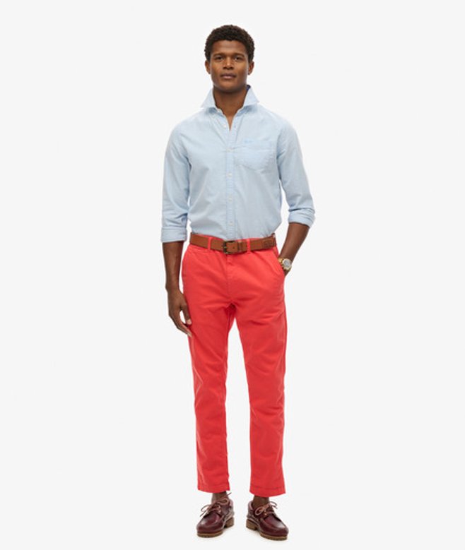 Superdry Slimfit Chinobroek Roze