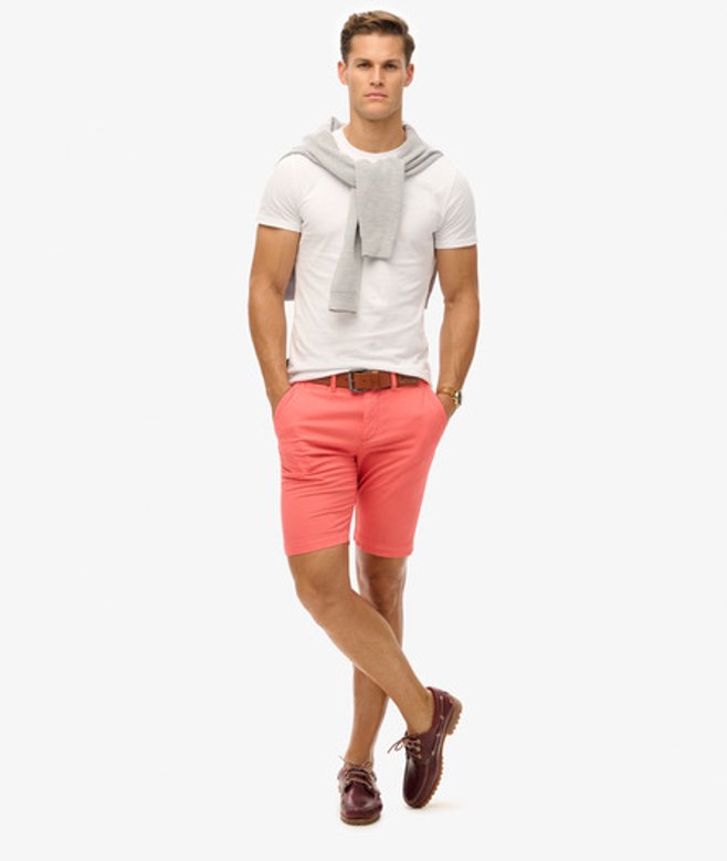 Superdry Vintage Chinoshort Roze