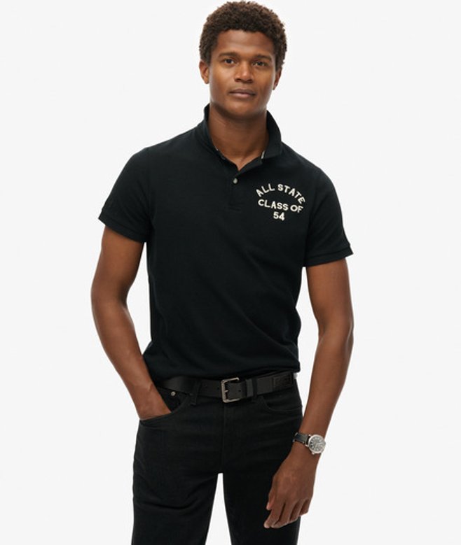 Herren Superstate Polohemd aus Bio-baumwolle mit Kurzen Ärmeln - Größe: M - Superdry - Modalova