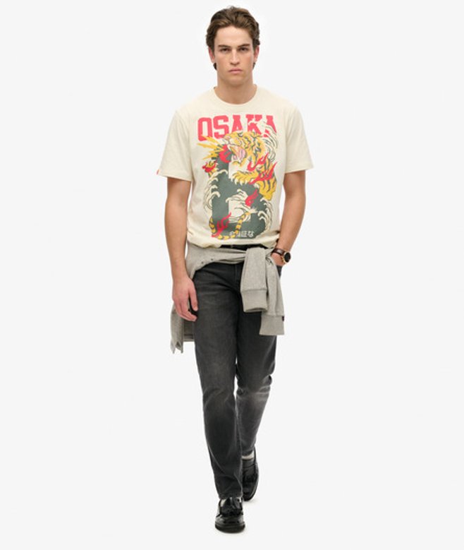 Superdry Men's Osaka Loose T-shirt White / Bone White