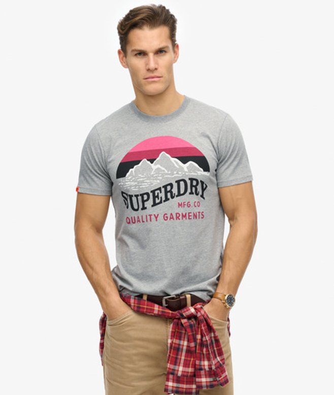 Herren Locker Geschnittenes, Klassisches Great Outdoors T-shirt - Größe: XL - Superdry - Modalova