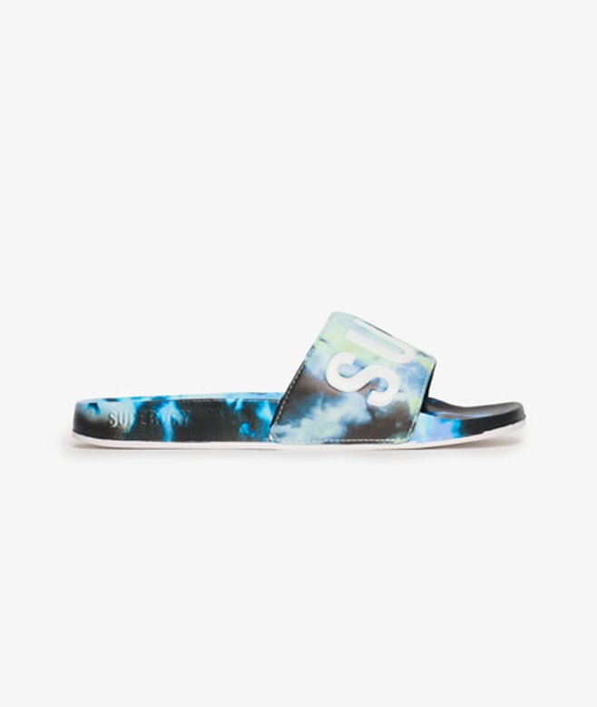 Veganistische Slippers met Tie-dye Multi Grootte: M afbeelding