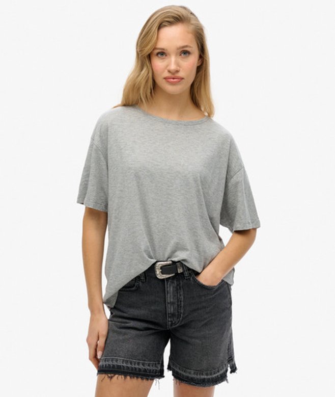 Damen Studio T-shirt mit überschnittenen Schultern - Größe: 42 - Superdry - Modalova