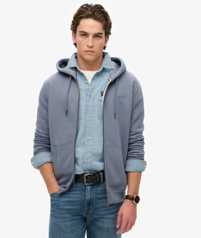 Herren Essential Kapuzenjacke mit Logo - Größe: XL - Superdry - Modalova