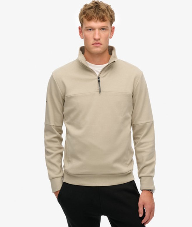 Sweat Ample à col Zippé Tech Taille: M - Superdry - Modalova