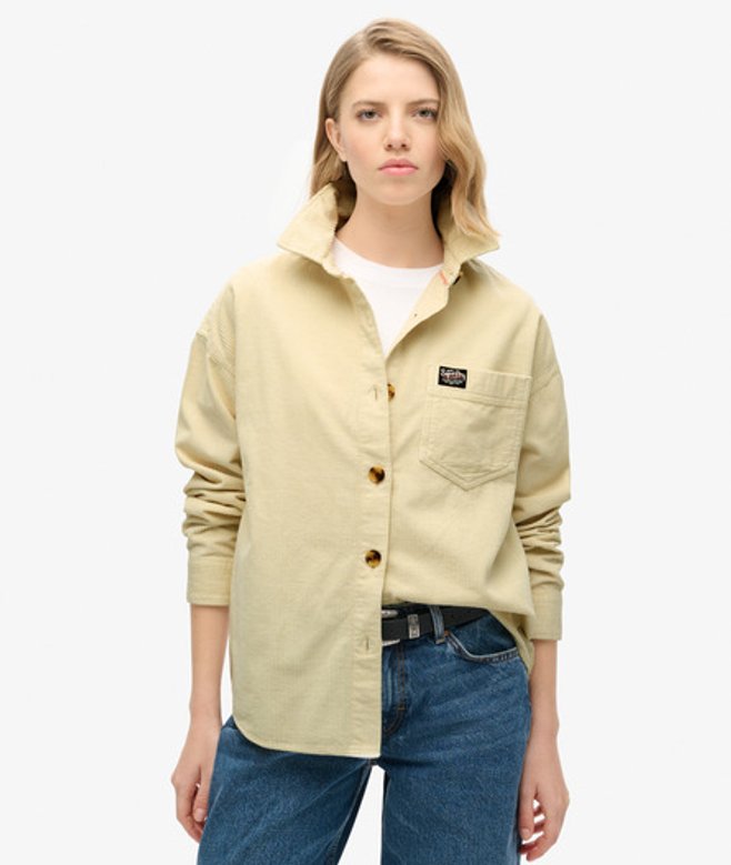 Women's Hemdjacke aus Dickem Cord - Größe: 34 - Superdry - Modalova