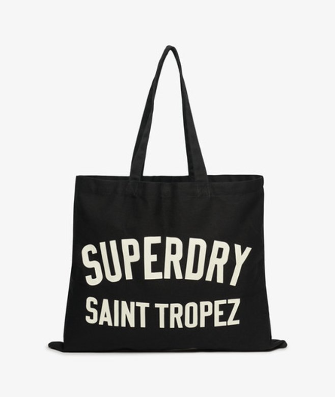Superdry Women's Tote Bag, Black and White, One Size