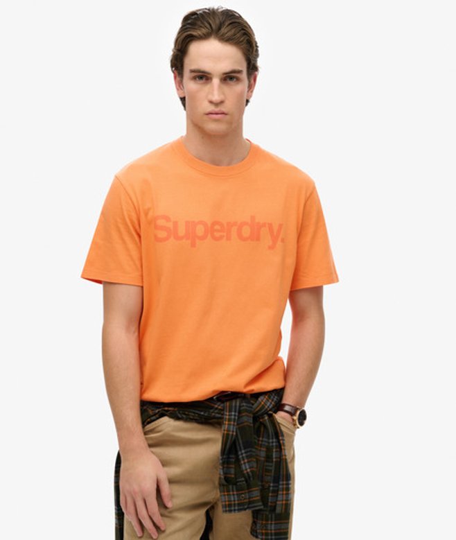 Superdry Men's Core Logo City T-shirt X None / Florida Orange