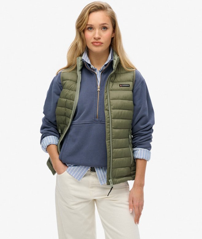 Damen Fuji Lite Steppweste - Größe: 44 - Superdry - Modalova