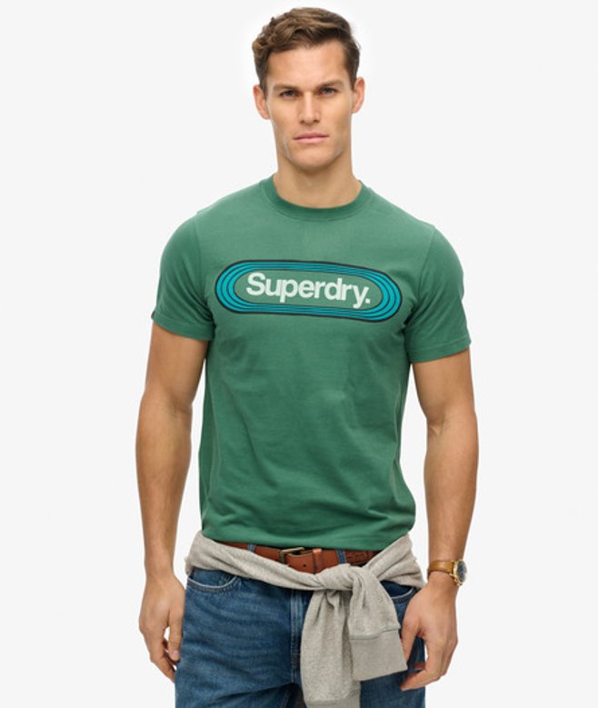 Herren Vintage Trade Tab T-shirt - Größe: L - Superdry - Modalova