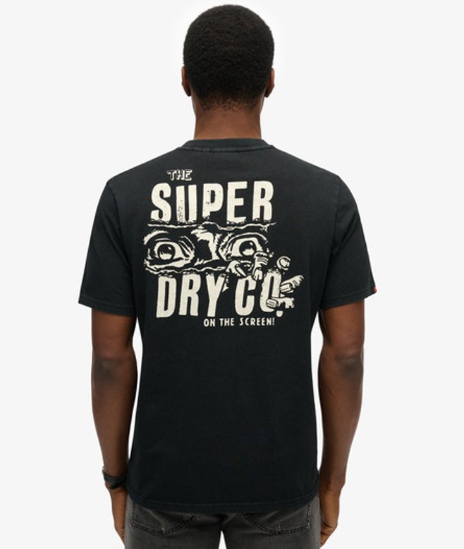 B-movie Grafisch T-shirt met Losse Pasvorm Black Grootte: M afbeelding