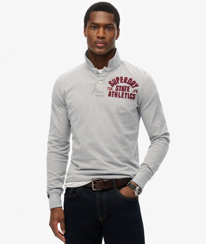 Polo à Manches Longues Vintage Athletic Taille: Xxl - Superdry - Modalova