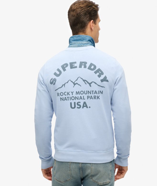 Herren Lässiges, Einfarbiges Lo-fi Outdoor Rundhals-sweatshirt - Größe: S - Superdry - Modalova