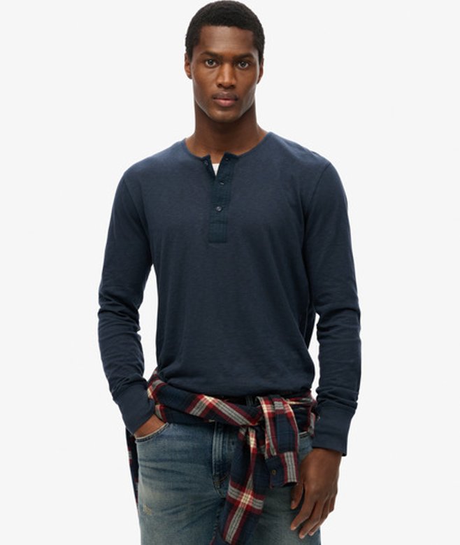 Men's The Merchant Store - Leichtes Grandad-oberteil - Größe: L - Superdry - Modalova