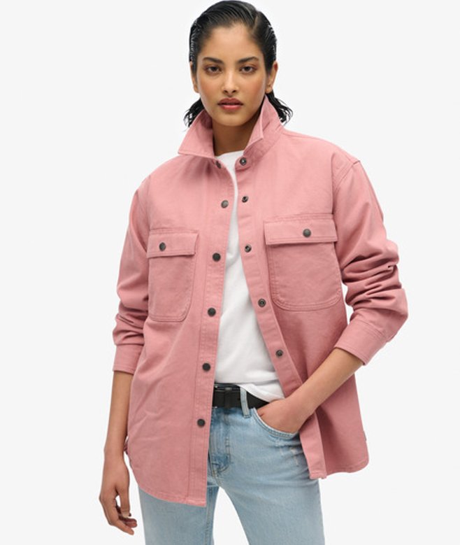 Workwear Overshirt Roze Grootte: 42 afbeelding