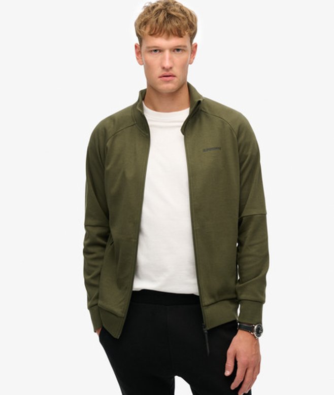 Men's Tech Loose Track Top / Army Green - Size: S - Superdry - Modalova