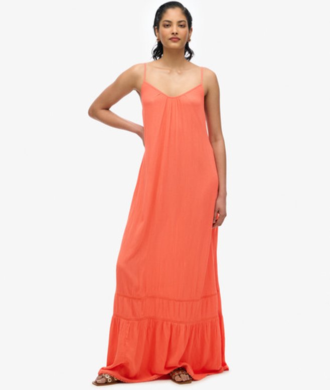 Superdry Cami Maxi-jurk Cream