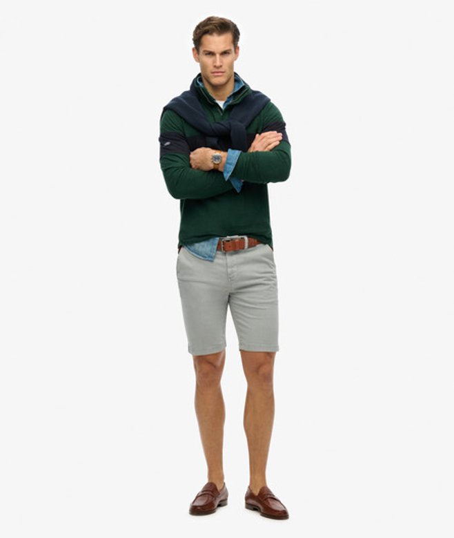 Superdry Vintage International Chinoshort Grey