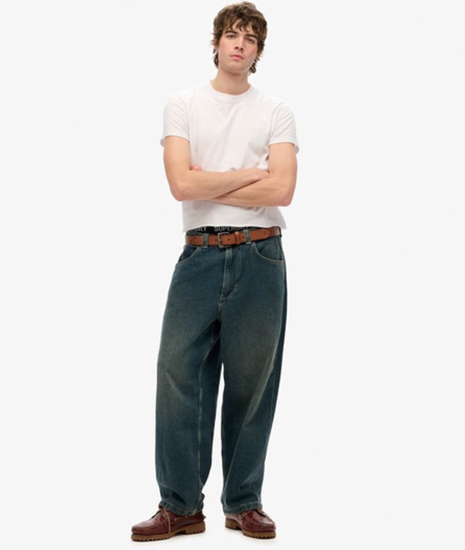 Cult 90s Baggy Jeans Donkerblauw Grootte: 30/30 afbeelding