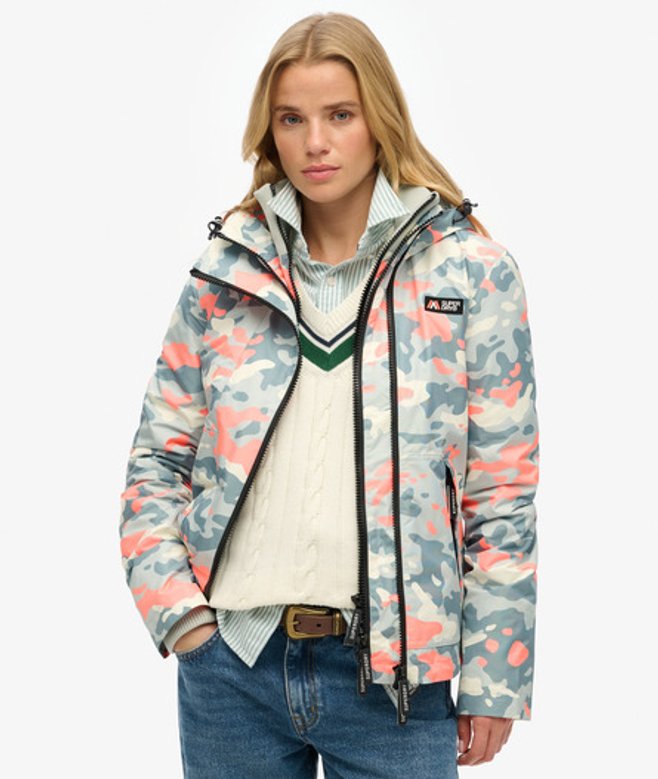 Mountain Windjack met Capuchon Grijs Grootte: 40 afbeelding