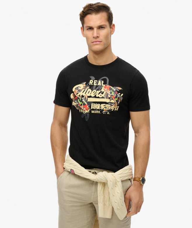 Vintage Logo Tokyo Relaxed T-shirt Black Grootte: M afbeelding