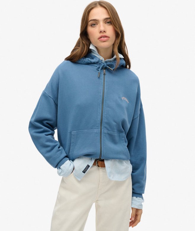 Women's Essential Kapuzenjacke mit Logo - Größe: 42 - Superdry - Modalova