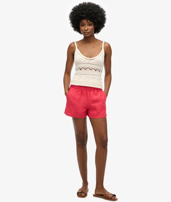 Damen Leinenshorts - Größe: 36 - Superdry - Modalova