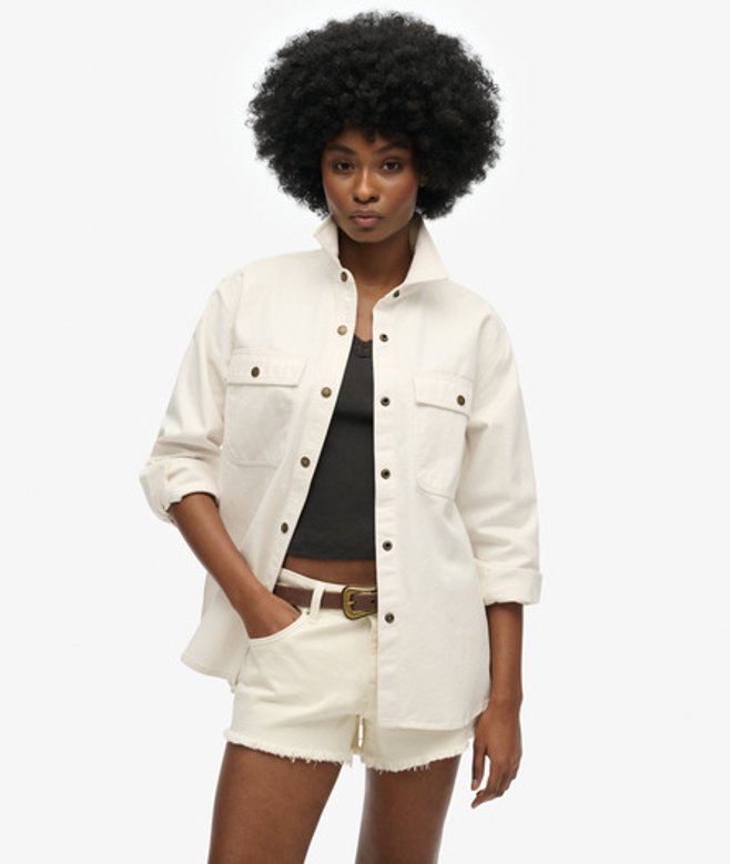 Damen Workwear-hemdjacke - Größe: 34 - Superdry - Modalova