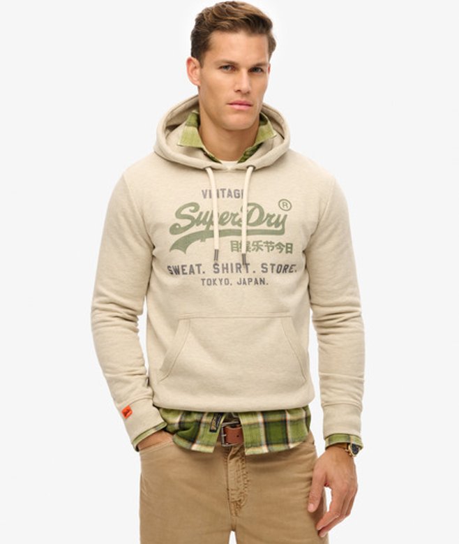 Sweat à Capuche Décontracté Vintage Logo Heritage Taille: L - Superdry - Modalova