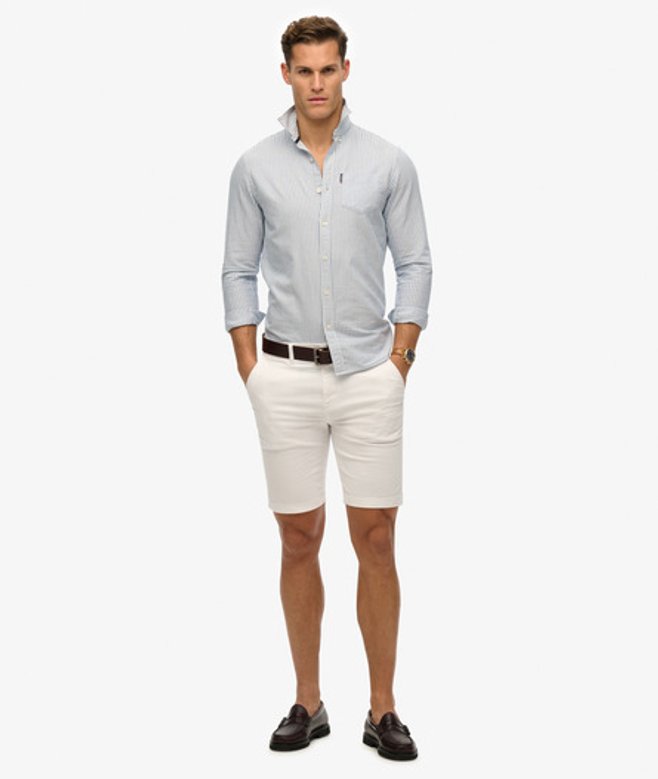 Superdry Vintage International Chinoshort Wit